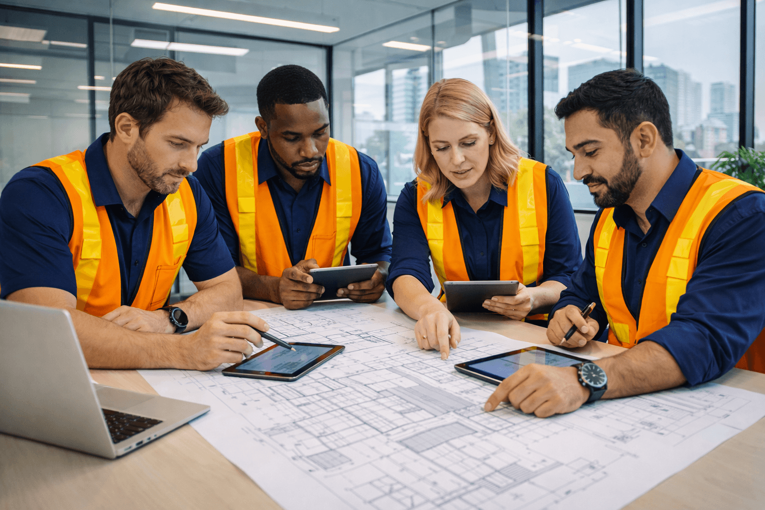 Our team of roofing and cladding estimation experts at work